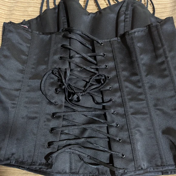 Vintage Black Corset by Shirley of Hollywood - Picture 4 of 7